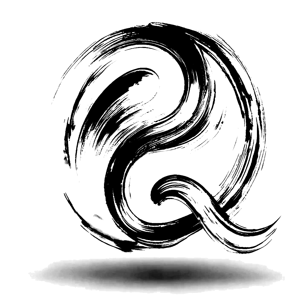 EQ 有限公司 Taiji-Q ink logo being written